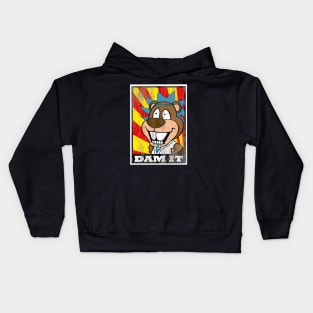 DAM IT BEAVER Kids Hoodie